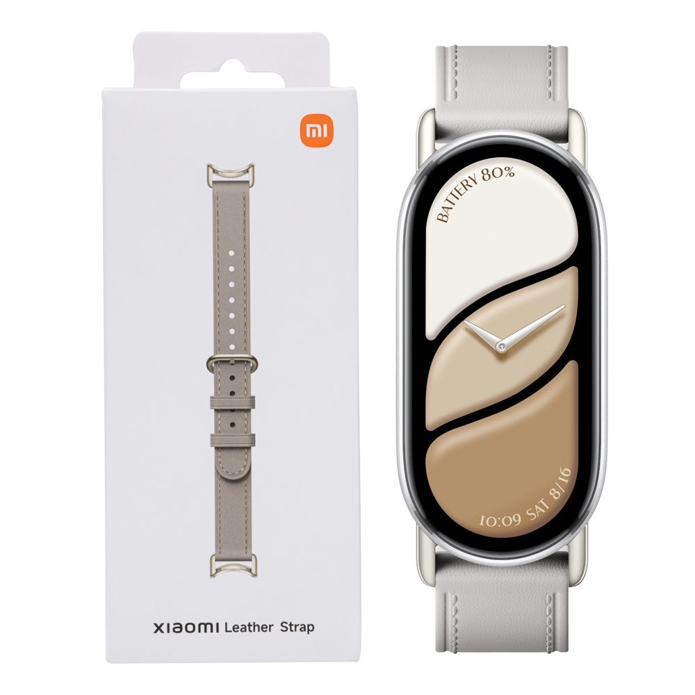 Xiaomi Smart Band 10 Leather Strap - Grey 2 BHR07YLGL_Xiaomi-Smart-Band-10-Leather-Strap-Eleph. Xiaomi Smart Band 10 Leather Strap - Grey