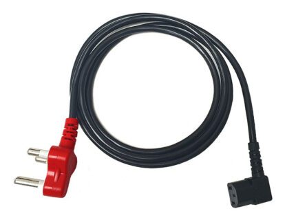 POW-DR.jpg. 1.8m Right Angled IEC Power Cord With Dedicated Plug Top
