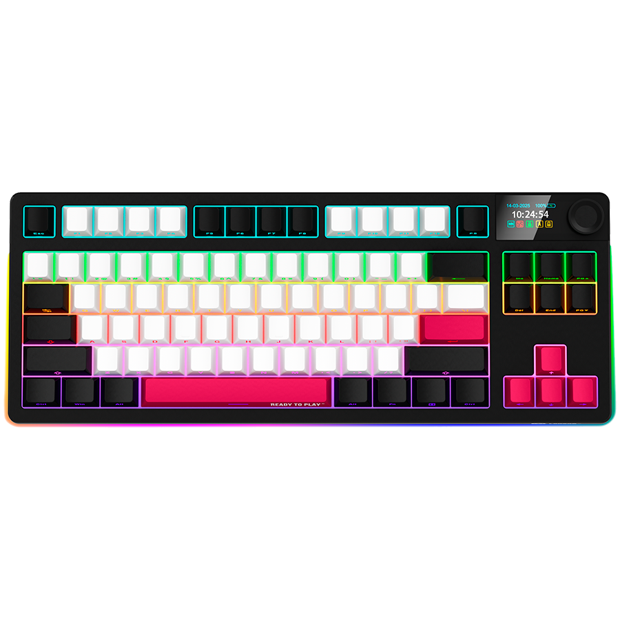 Lorgar KBP70TKLW Wireless TKL Mechanical Gaming Keyboard Pro - Black/Red 13 260605100017111217.jpg. Lorgar KBP70TKLW Wireless TKL Mechanical Gaming Keyboard Pro - Black/Red