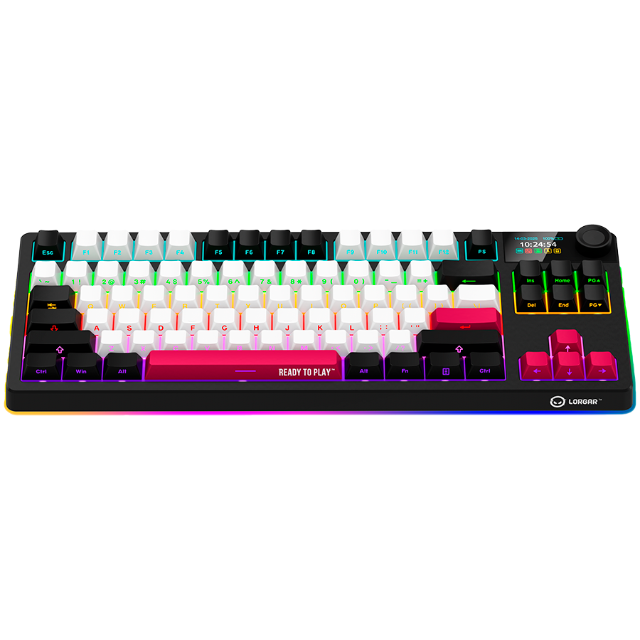 Lorgar KBP70TKLW Wireless TKL Mechanical Gaming Keyboard Pro - Black/Red 14 260605100017147957.jpg. Lorgar KBP70TKLW Wireless TKL Mechanical Gaming Keyboard Pro - Black/Red