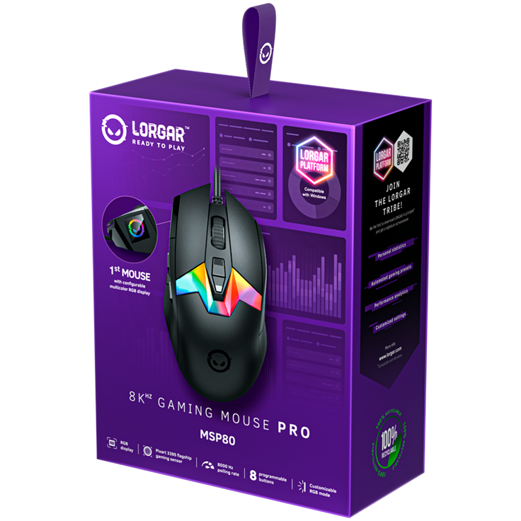 Lorgar MSP80 Pro Gaming Mouse - Black 17 260605100011666614.jpg. Lorgar MSP80 Pro Gaming Mouse - Black