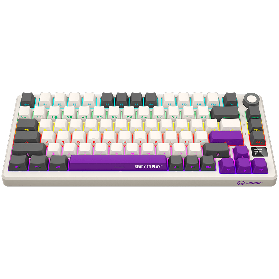 Lorgar KBP7075W Wirelesss 75% Mechanical Gaming Keyboard Pro - Beige 14 260605100015015156.jpg. Lorgar KBP7075W Wirelesss 75% Mechanical Gaming Keyboard Pro - Beige