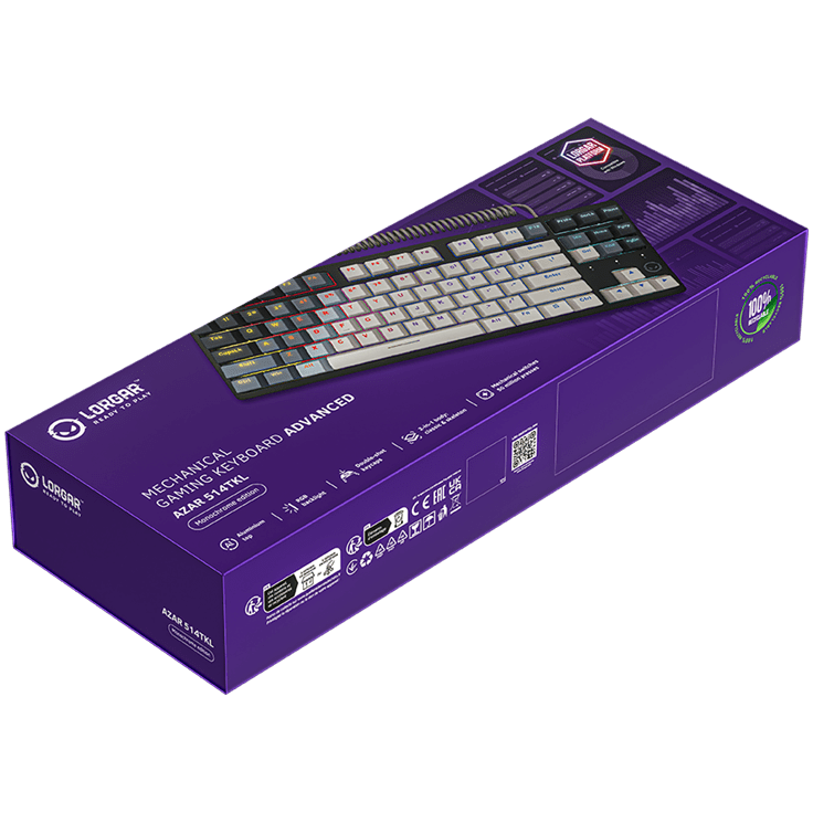Lorgar Azar 514TKL Wired Mechanical Gaming Keyboard - White 11 250226130012580730.jpg. Lorgar Azar 514TKL Wired Mechanical Gaming Keyboard - White