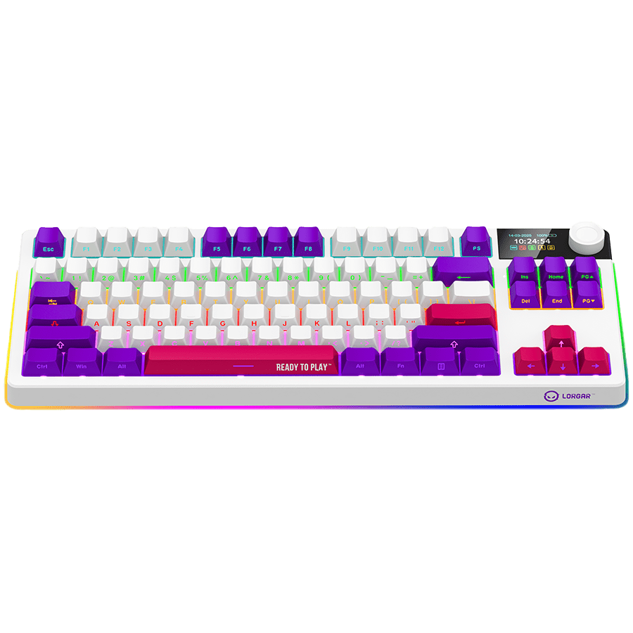 Lorgar KBP70TKLW Wireless TKL Mechanical Gaming Keyboard Pro - White 4 250506160021284999.jpg. Lorgar KBP70TKLW Wireless TKL Mechanical Gaming Keyboard Pro - White