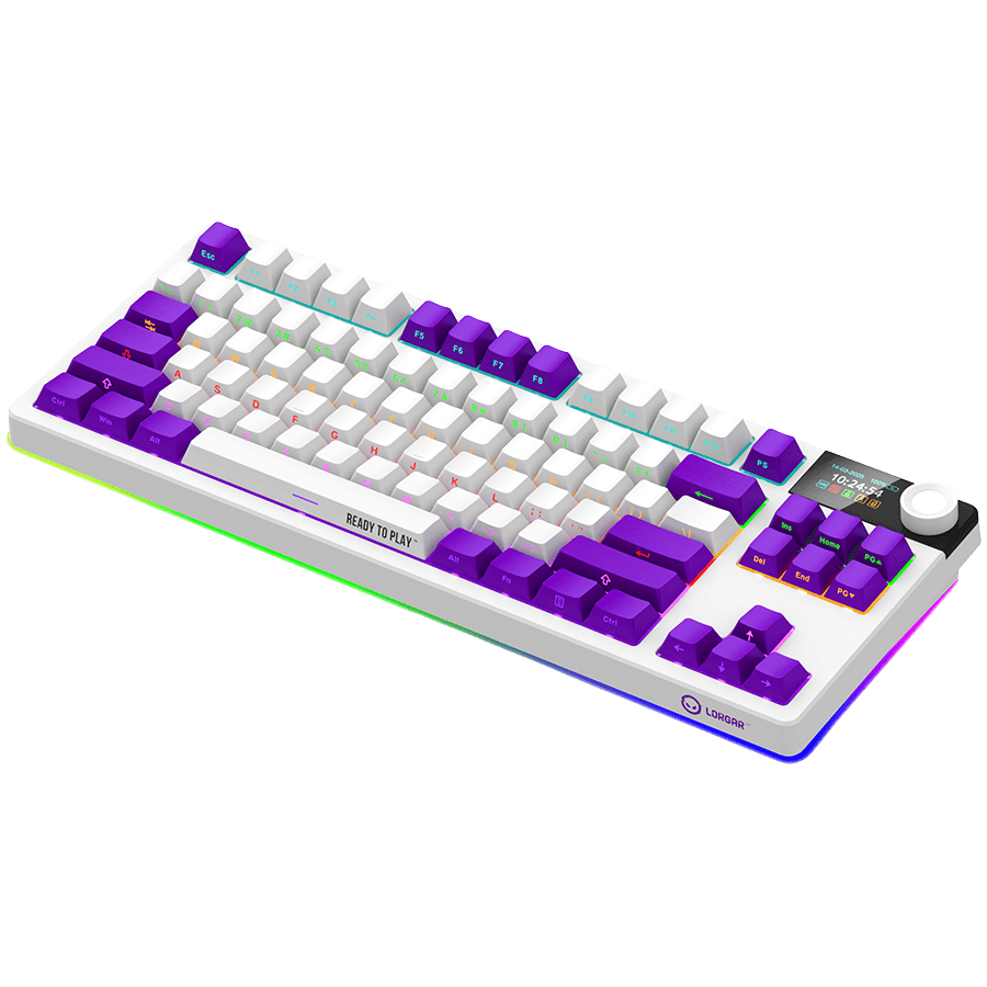Lorgar KBP70TKLW Wireless TKL Mechanical Gaming Keyboard Pro - White 9 250506160021411401.jpg. Lorgar KBP70TKLW Wireless TKL Mechanical Gaming Keyboard Pro - White