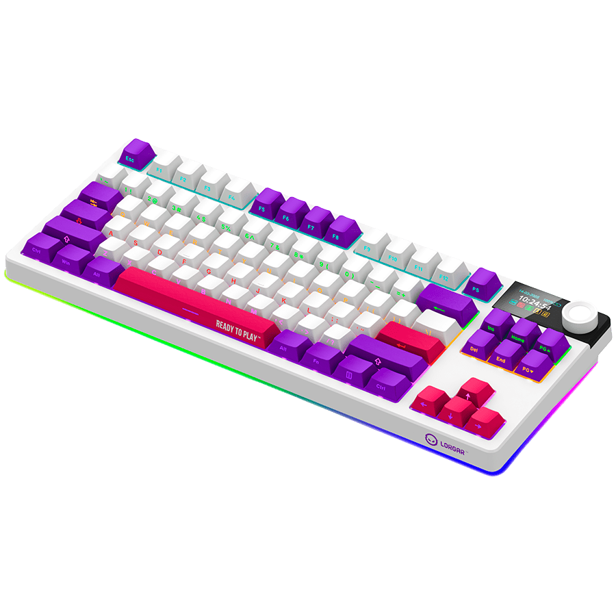 Lorgar KBP70TKLW Wireless TKL Mechanical Gaming Keyboard Pro - White 14 260605100015450512.jpg. Lorgar KBP70TKLW Wireless TKL Mechanical Gaming Keyboard Pro - White