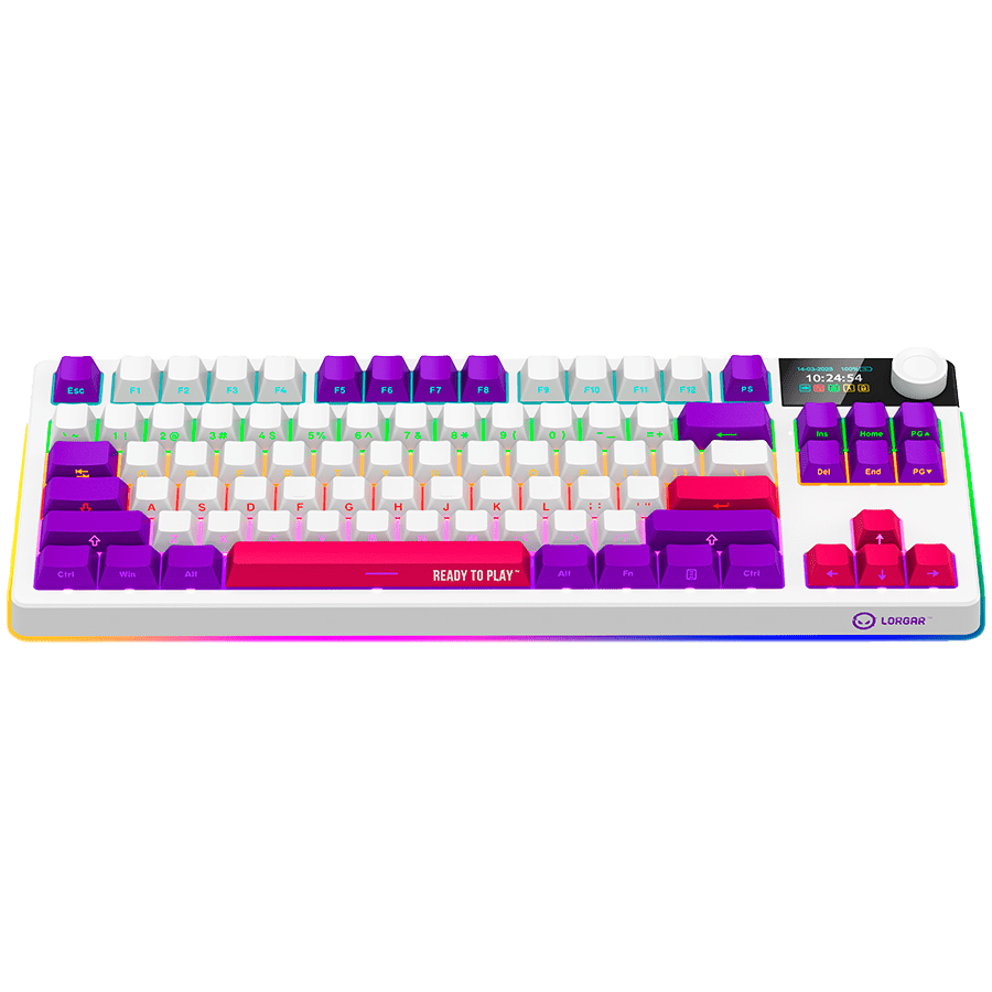 Lorgar KBP70TKLW Wireless TKL Mechanical Gaming Keyboard Pro - White 15 260605100015485074.jpg. Lorgar KBP70TKLW Wireless TKL Mechanical Gaming Keyboard Pro - White