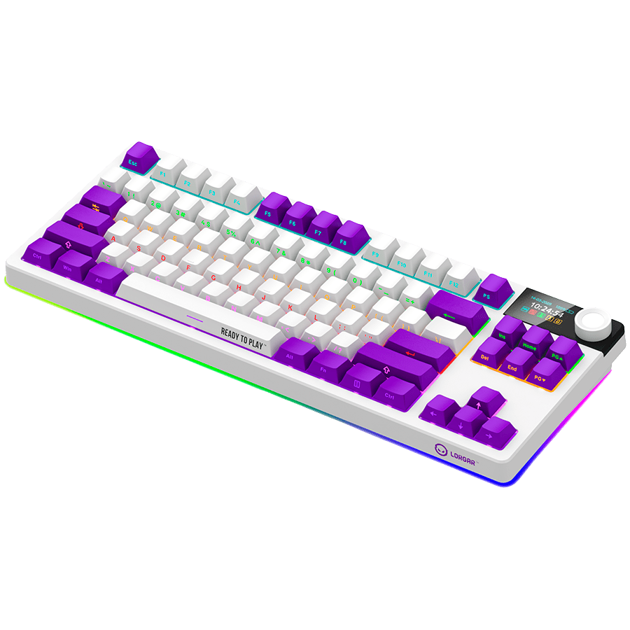 Lorgar KBP70TKLW Wireless TKL Mechanical Gaming Keyboard Pro - White 17 260605100015596822.jpg. Lorgar KBP70TKLW Wireless TKL Mechanical Gaming Keyboard Pro - White