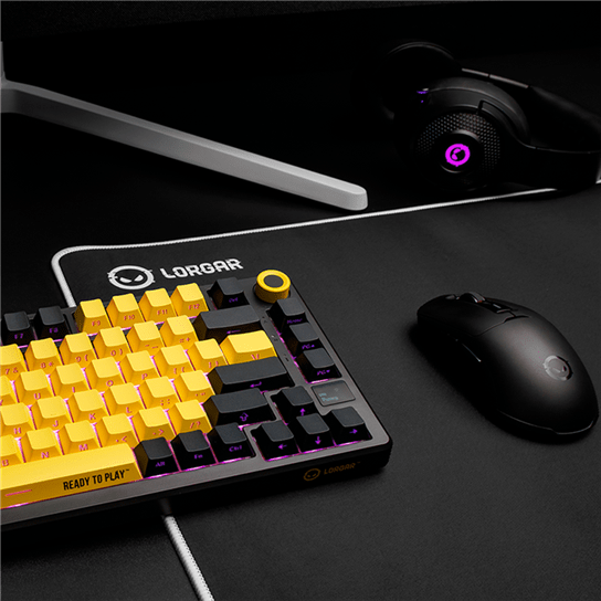 Lorgar KBP7075W Wireless 75% Mechanical Gaming Keyboard Pro - Black/Yellow 26 260605100010343380.jpg. Lorgar KBP7075W Wireless 75% Mechanical Gaming Keyboard Pro - Black/Yellow