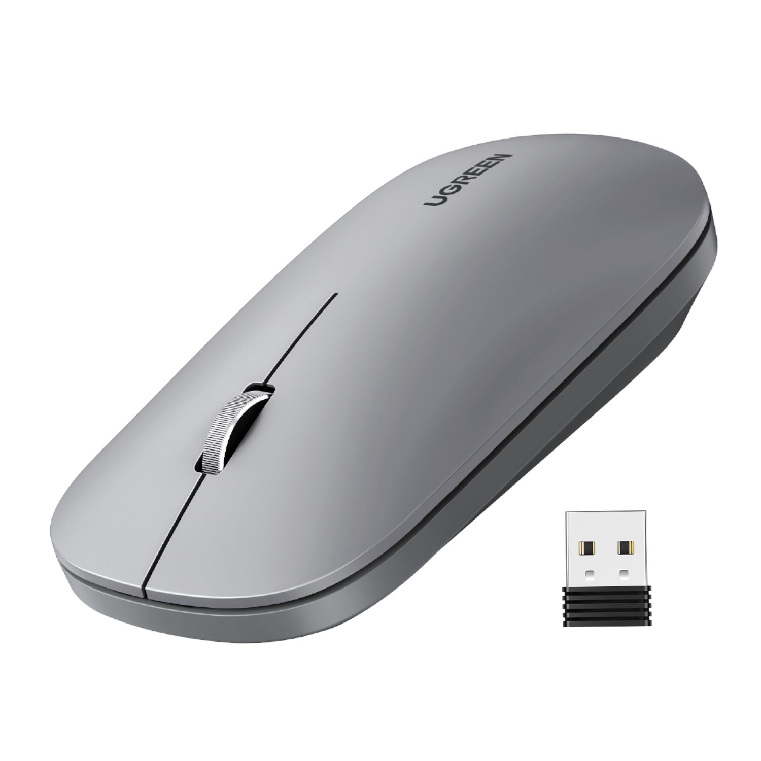 UGreen MU001 Portable Wireless Mouse - Grey 3 MU001-90373_UGreen-Portable-2.4GHz-Wireless-Mouse-. UGreen MU001 Portable Wireless Mouse - Grey