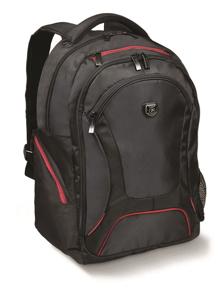 Port Designs COURCHEVEL 17.3' Backpack Case - Black and Red 1 160510-160511_COURCHEVEL-BP-2.jpg. Port Designs COURCHEVEL 17.3' Backpack Case - Black and Red