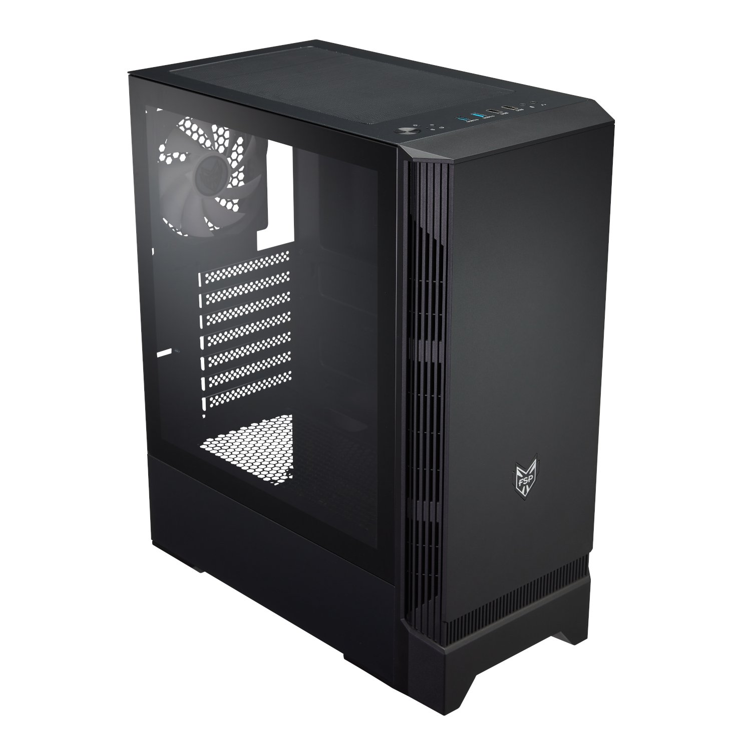 FSP CMT260 Glass Side Panel (GPU 325mm|CPU 170mm) ATX|Micro ATX|Mini-ITX Gaming Chassis - Black 2 CMT260_FSP-CMT260-ATX-Gaming-Chassis-–-Black_wr_01. FSP CMT260 Glass Side Panel (GPU 325mm|CPU 170mm) ATX|Micro ATX|Mini-ITX Gaming Chassis - Black