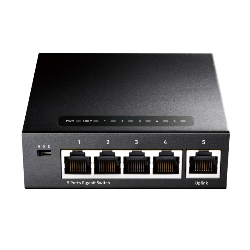 Cudy 5-Port Gigabit Metal Switch 1 GS105_wr_01.jpg. Cudy 5-Port Gigabit Metal Switch