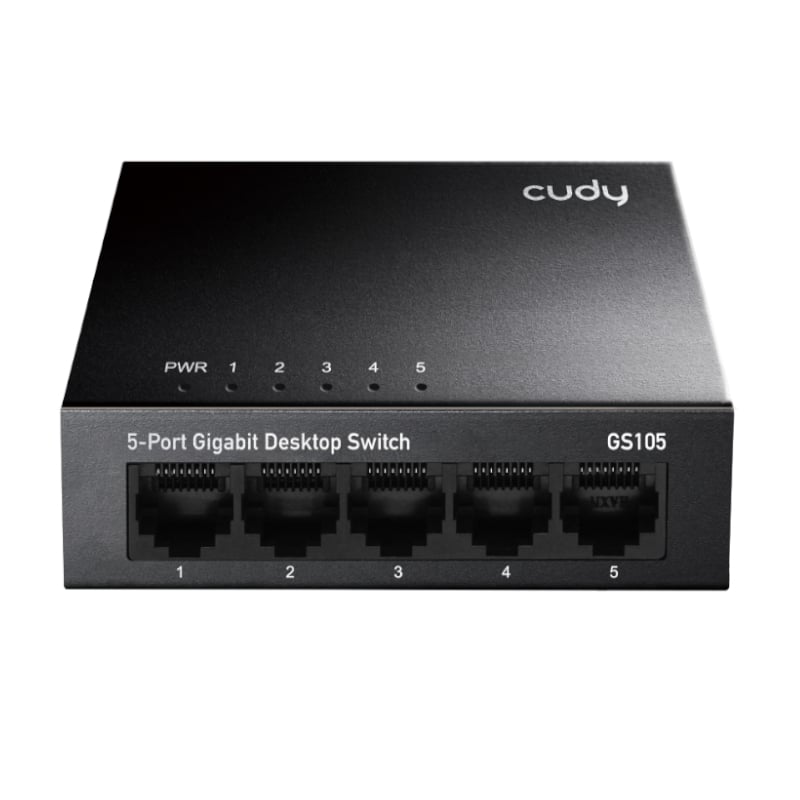 Cudy 5-Port Gigabit Metal Switch 2 GS105_wr_01a.jpg. Cudy 5-Port Gigabit Metal Switch