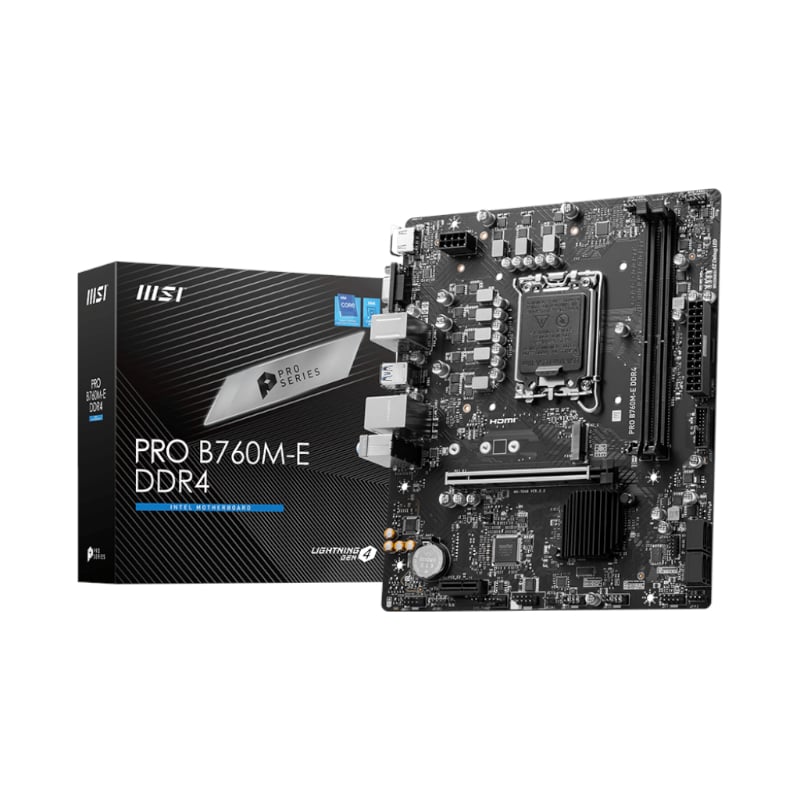 MSI LGA1700 PRO B760M-E DDR4 1 PROB760M-EDDR4_wr_01.jpeg. MSI LGA1700 PRO B760M-E DDR4