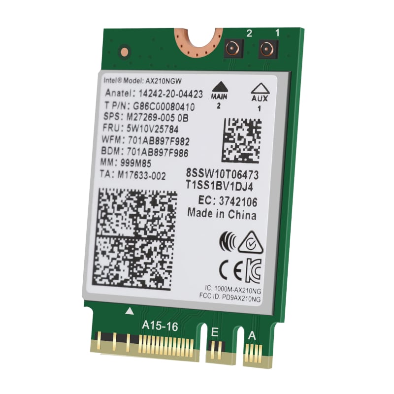 Intel AX210 M.2 Wifi Card Module 1 AX210NGW_wr_01.jpeg. Intel AX210 M.2 Wifi Card Module