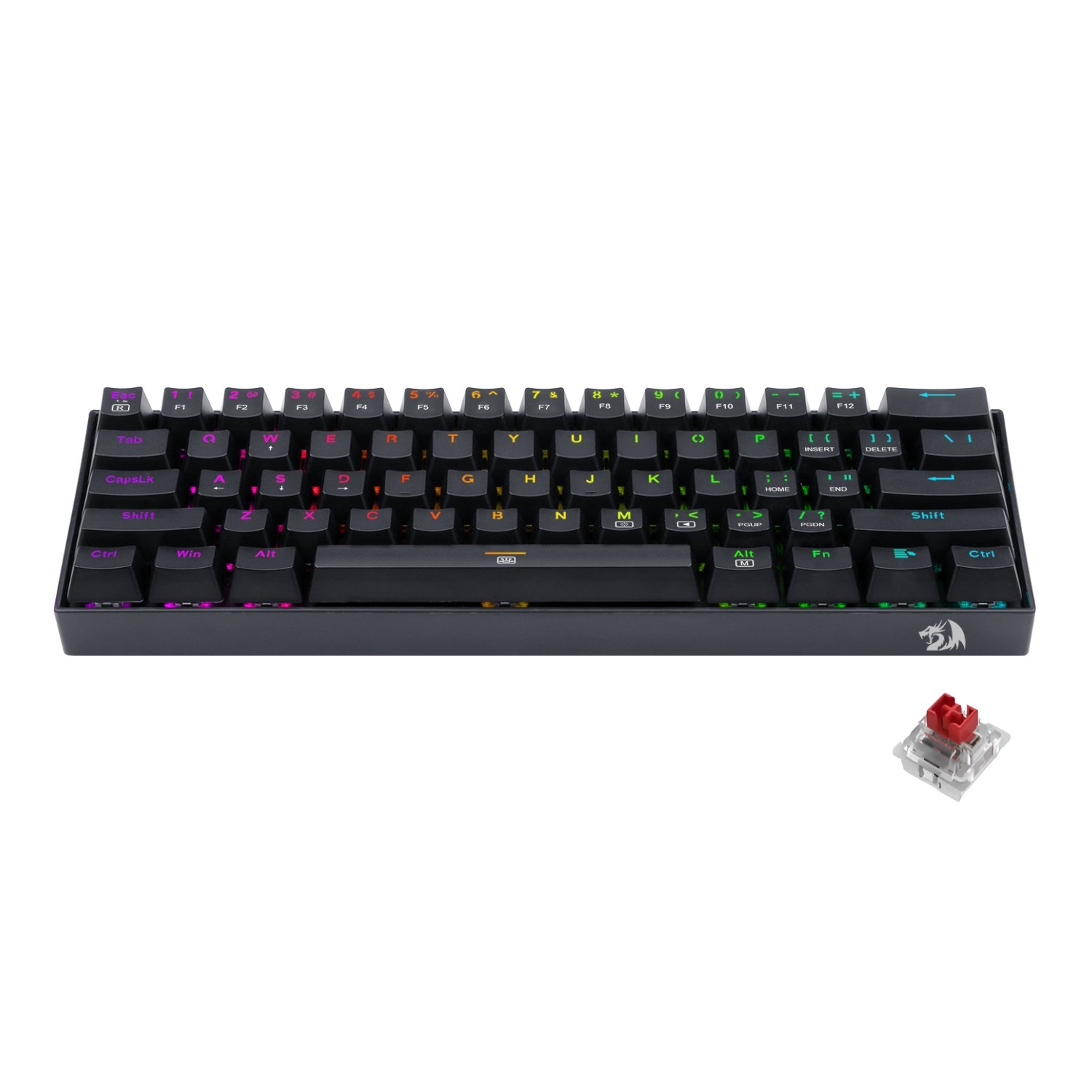 Redragon K630 Dragonborn RGB 60% Wired Mechanical Gaming Keyboard | Red Switch - Black 3 RD-K630RGB_REDRAGON-DRAGONBORN-Wired-Mechanical-Ke. Redragon K630 Dragonborn RGB 60% Wired Mechanical Gaming Keyboard | Red Switch - Black