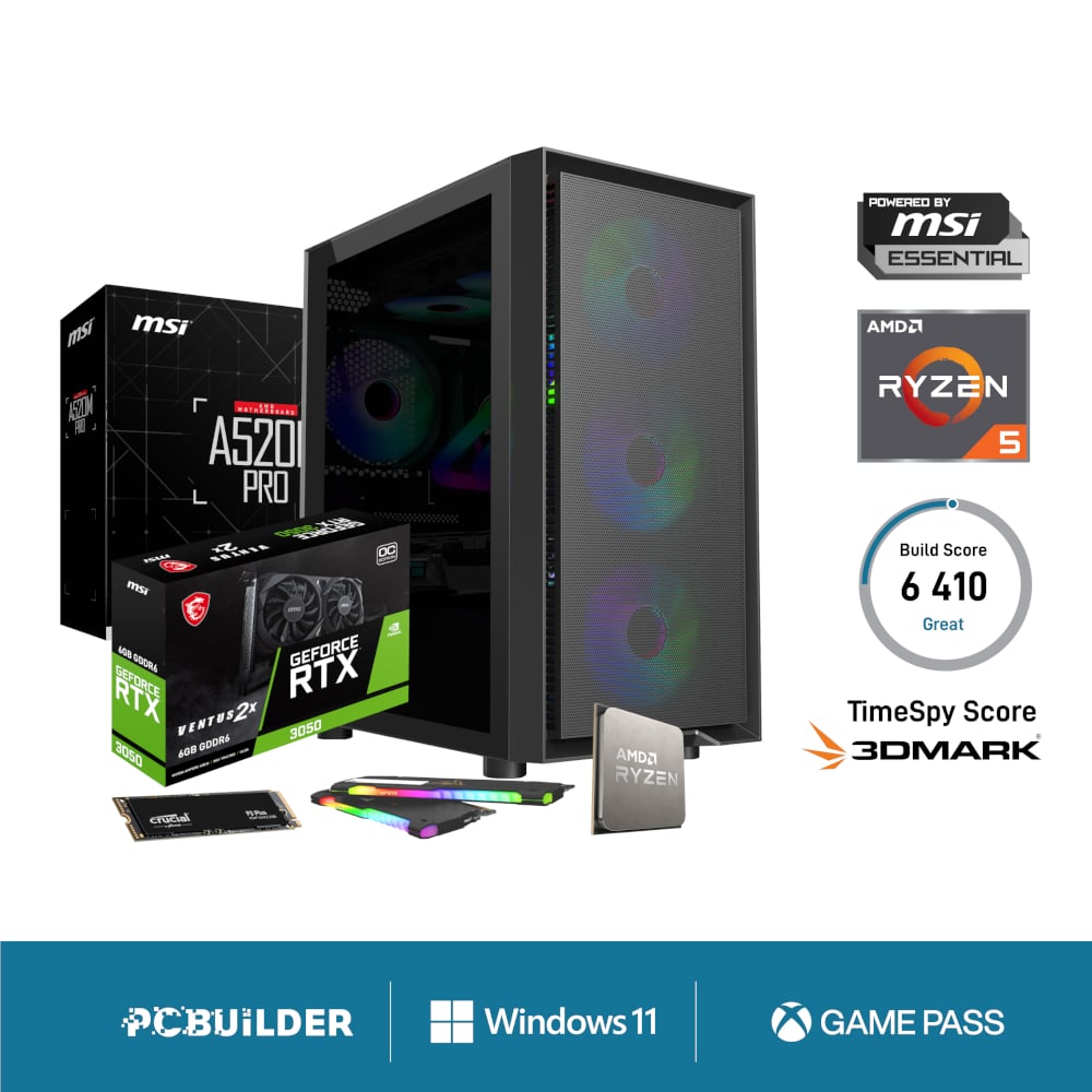 PCBuilder AMD Ryzen 5 5500 SCOUT Windows 11 Gaming PC 1 PCB_SCOUT_05_wr_01.jpg. PCBuilder AMD Ryzen 5 5500 SCOUT Windows 11 Gaming PC
