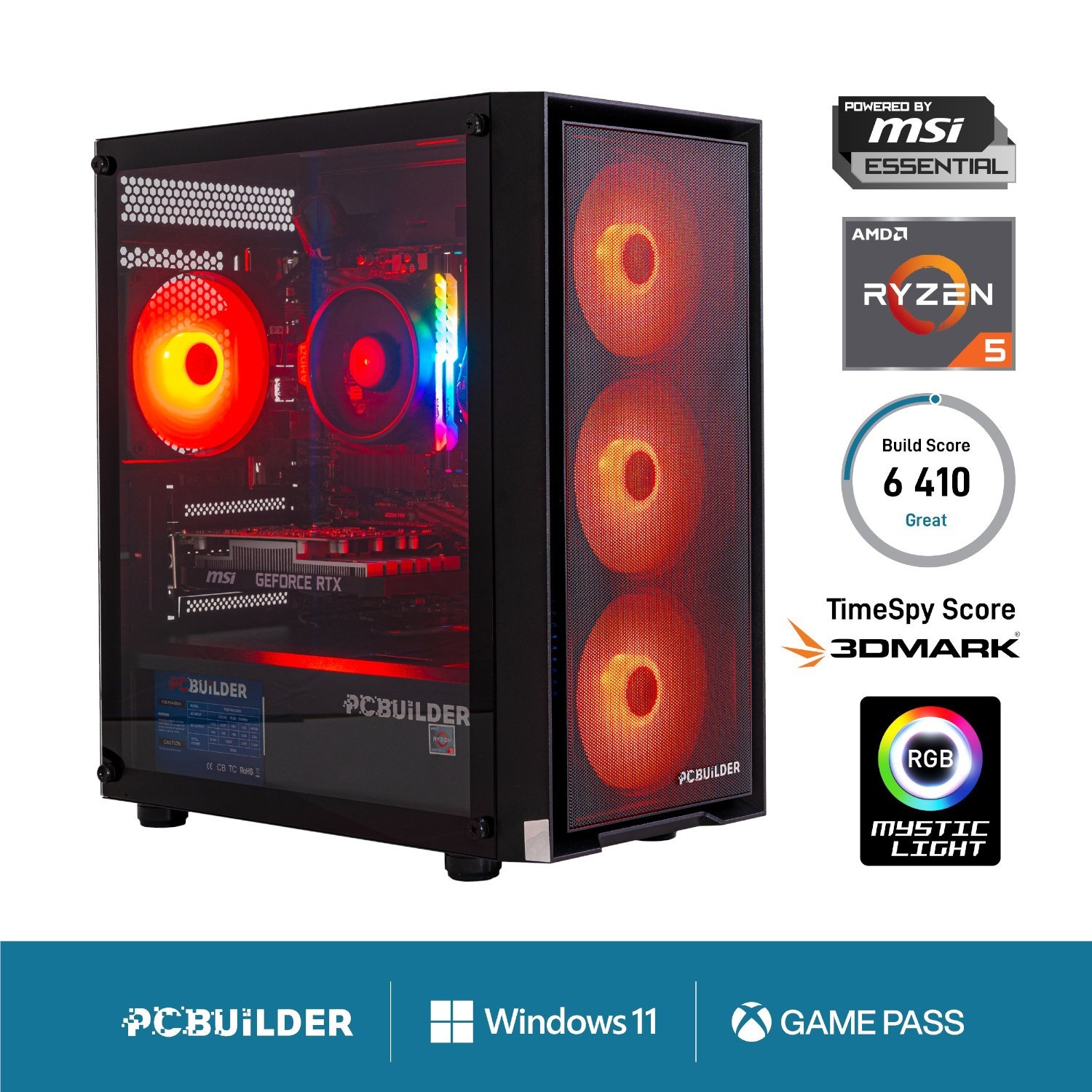 PCBuilder AMD Ryzen 5 5500 SCOUT Windows 11 Gaming PC 4 PCB_SCOUT_05_wr_01e.jpg. PCBuilder AMD Ryzen 5 5500 SCOUT Windows 11 Gaming PC