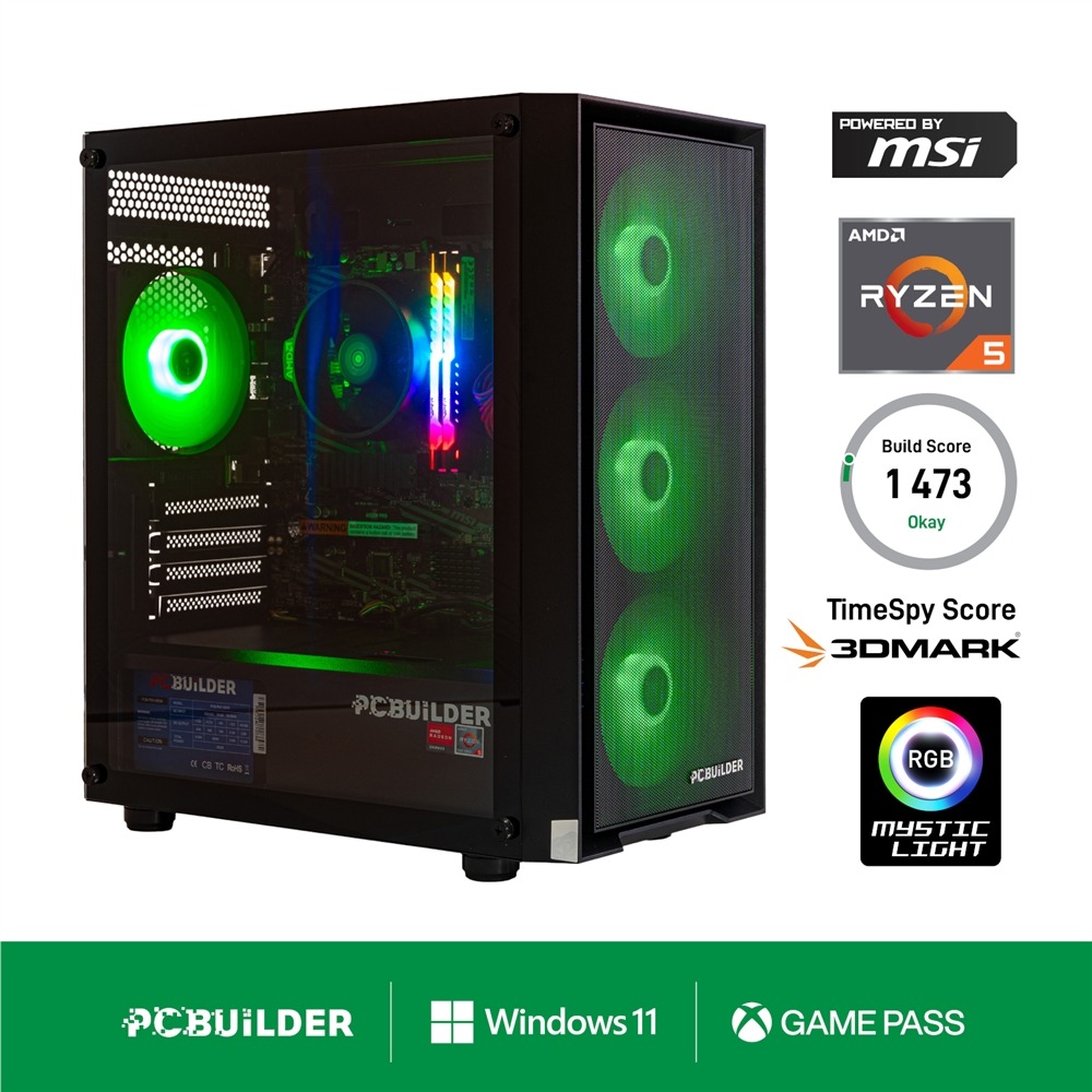 PCBuilder Defender AMD Ryzen 5 5600GT Gaming PC | Windows 11 2 PCB_DEFENDER_05_wr_01e.jpg. PCBuilder Defender AMD Ryzen 5 5600GT Gaming PC | Windows 11