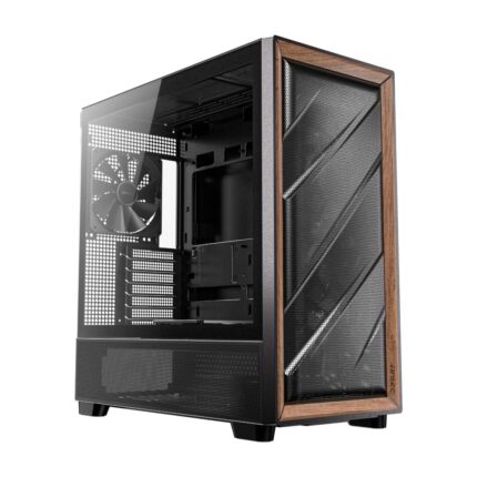 FLUX_wr_02.jpg. Antec FLUX ATX WOOD Mid Tower Gaming Chassis – Black