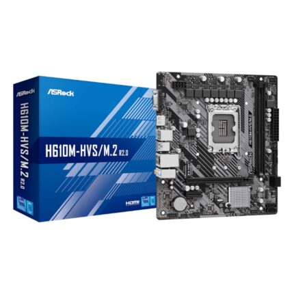 H610M-HVS-M2R2_wr_01.jpg. ASRock H610M-HVS/M.2 R2.0 Intel LGA 1700 m-ATX Motherboard