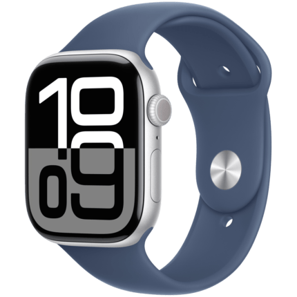 240913080030087845.jpg. Apple Watch Series 10 GPS 42mm Silver Aluminium Case with Denim Sport Band