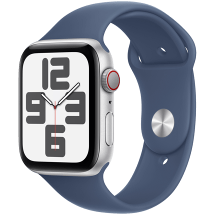 240912140035283122.jpg. Apple Watch SE GPS + Cellular 40mm Silver Aluminium Case with Denim Sport B