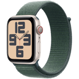 A. Apple Watch SE GPS + Cellular 40mm Starlight Aluminium Case with Lake Green