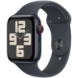 A. Apple Watch SE GPS + Cellular 44mm Midnight Aluminium Case with Midnight Sp