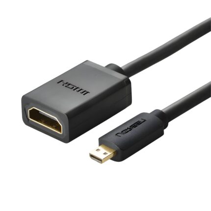 20134-20134-wr-01.jpg. UGREEN 20134-20134 Micro HDMI Male to HDMI Female Adapter - Black