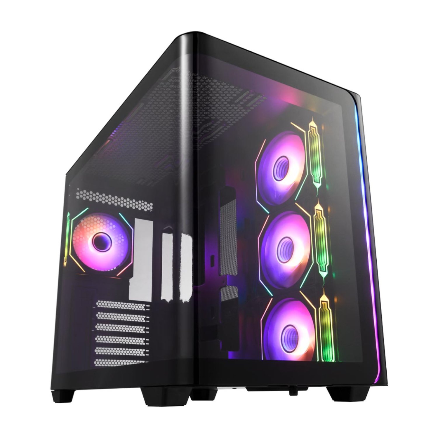 FSP M580 ATX Gaming Chassis - Black 1 FSP_M580-BA_wr_01a.jpg. FSP M580 ATX Gaming Chassis - Black