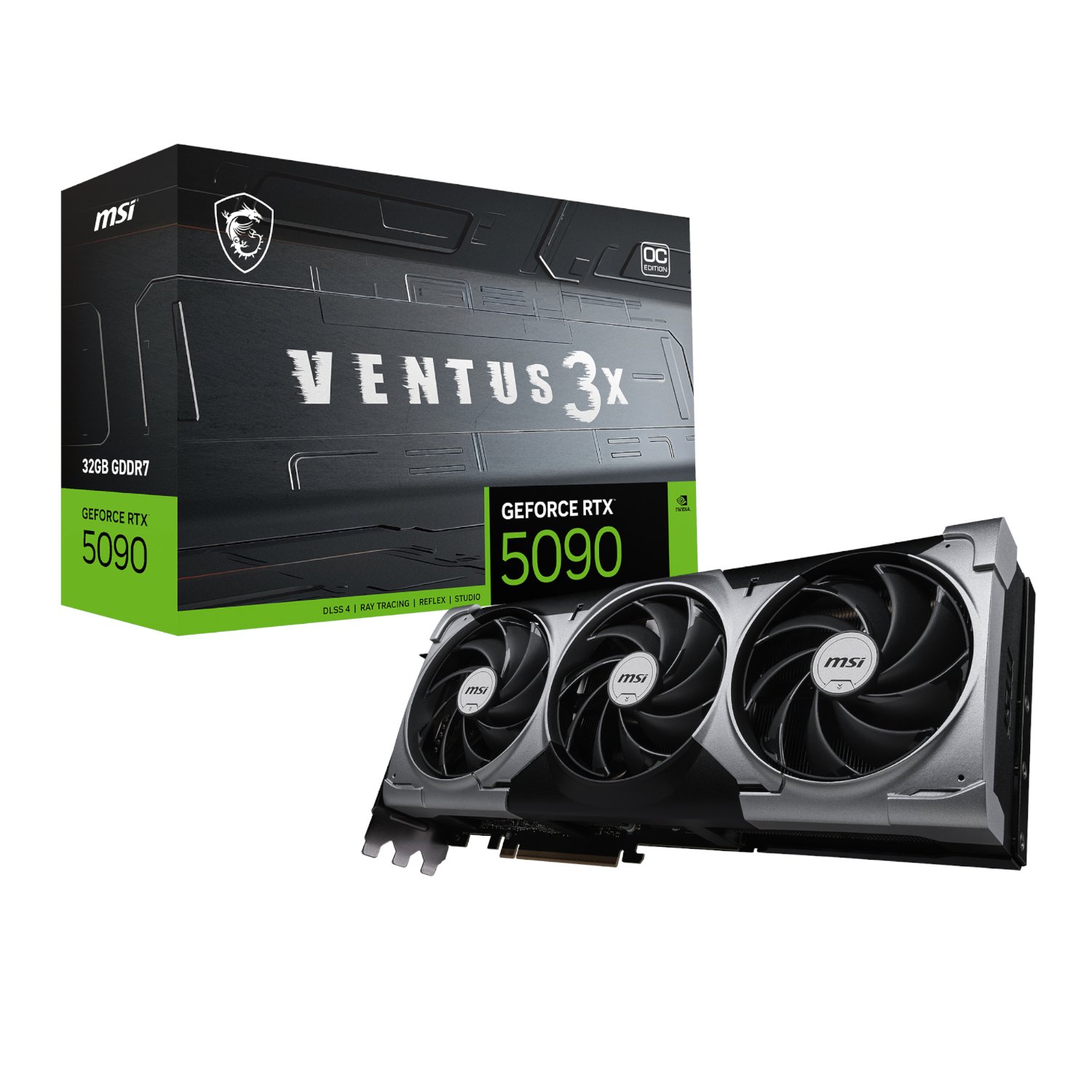 MSI GeForce RTX 5090 VENTUS 3X OC 32G Graphics Card 1 MSI_RTX5090VENTUS3XOC32GB_wr_01a.jpg. MSI GeForce RTX 5090 VENTUS 3X OC 32G Graphics Card