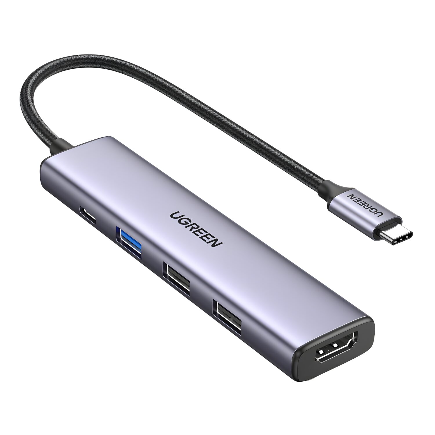 UGreen Revodok 5-in-1 Type-C Hub | 4K HDMI, USB-A and Type-C Ports – Silver 1 CM478-15495-wr-01.jpg. UGreen Revodok 5-in-1 Type-C Hub | 4K HDMI, USB-A and Type-C Ports – Silver