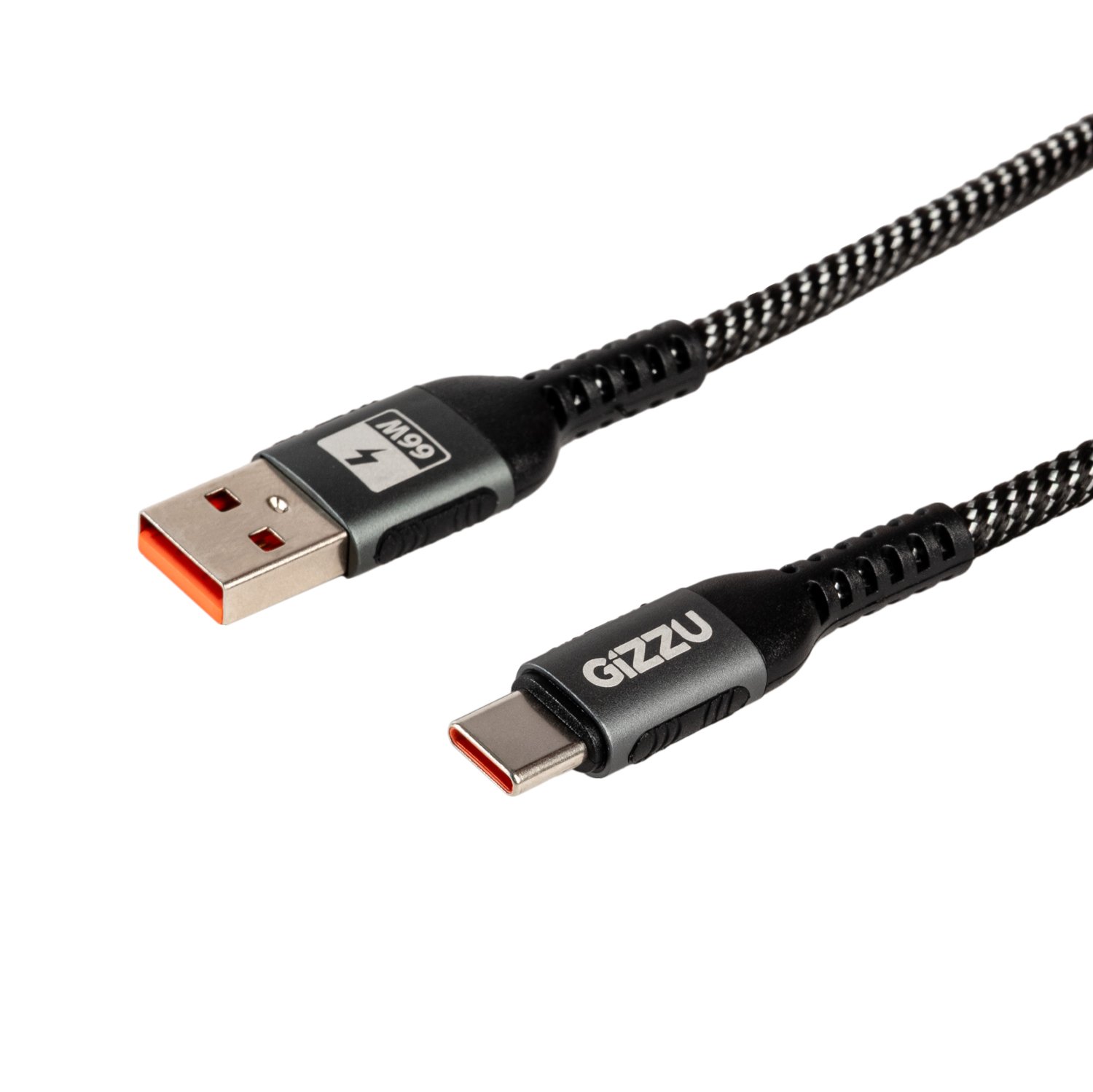 Gizzu 66W 480Mbps USB to Type-C 2m Cable 1 GIZZU-GCPU2C060048G-01-66W-480Mbps-USB-to-Type-C-1. Gizzu 66W 480Mbps USB to Type-C 2m Cable
