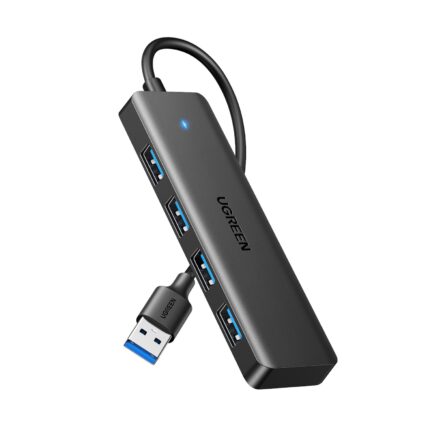 CM219-25851-WR-01.jpg. UGREEN 4-in-1 USB 3.0 Hub - High-Speed 5Gbps Data Transfer - Grey
