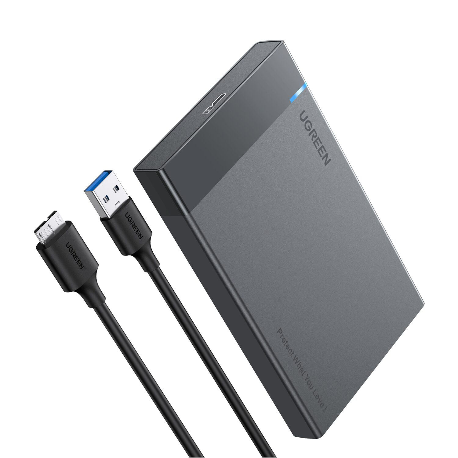 UGREEN 2.5'' SATA Hard Drive USB 3.0 Enclosure, UASP, 6Gbps 1 US221-30847-wr-01.jpg. UGREEN 2.5'' SATA Hard Drive USB 3.0 Enclosure, UASP, 6Gbps