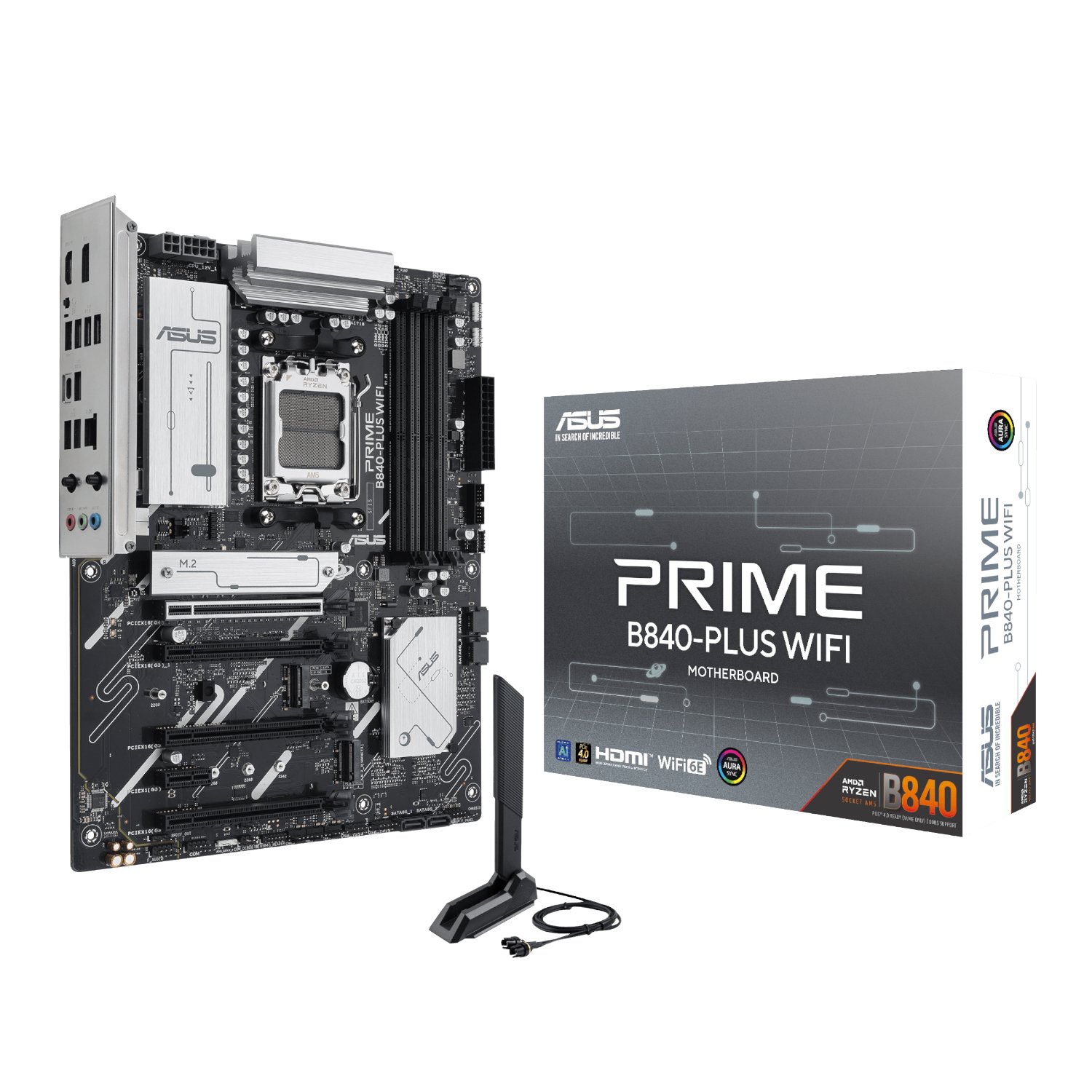 Asus PRIME B840-PLUS WIFI AMD AM5 ATX Gaming Motherboard 1 Asus_PRIME-B840-PLUSWIFI_wr_01a.jpg. Asus PRIME B840-PLUS WIFI AMD AM5 ATX Gaming Motherboard
