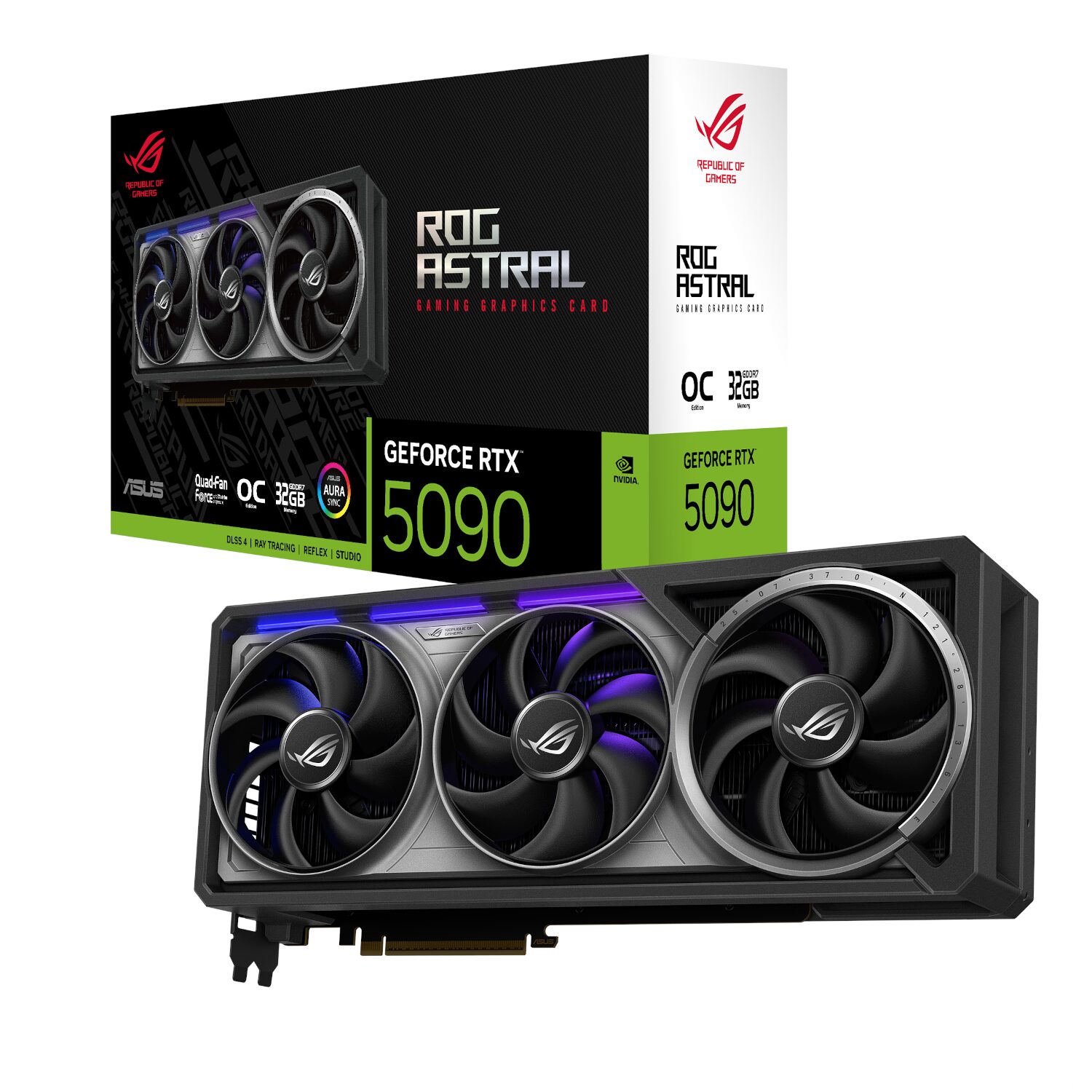 Asus ROG Astral GeForce RTX 5090 32GB GDDR7 OC Edition 1 ROG-ASTRAL-LC-RTX5090-O32-wr-01.jpg. Asus ROG Astral GeForce RTX 5090 32GB GDDR7 OC Edition