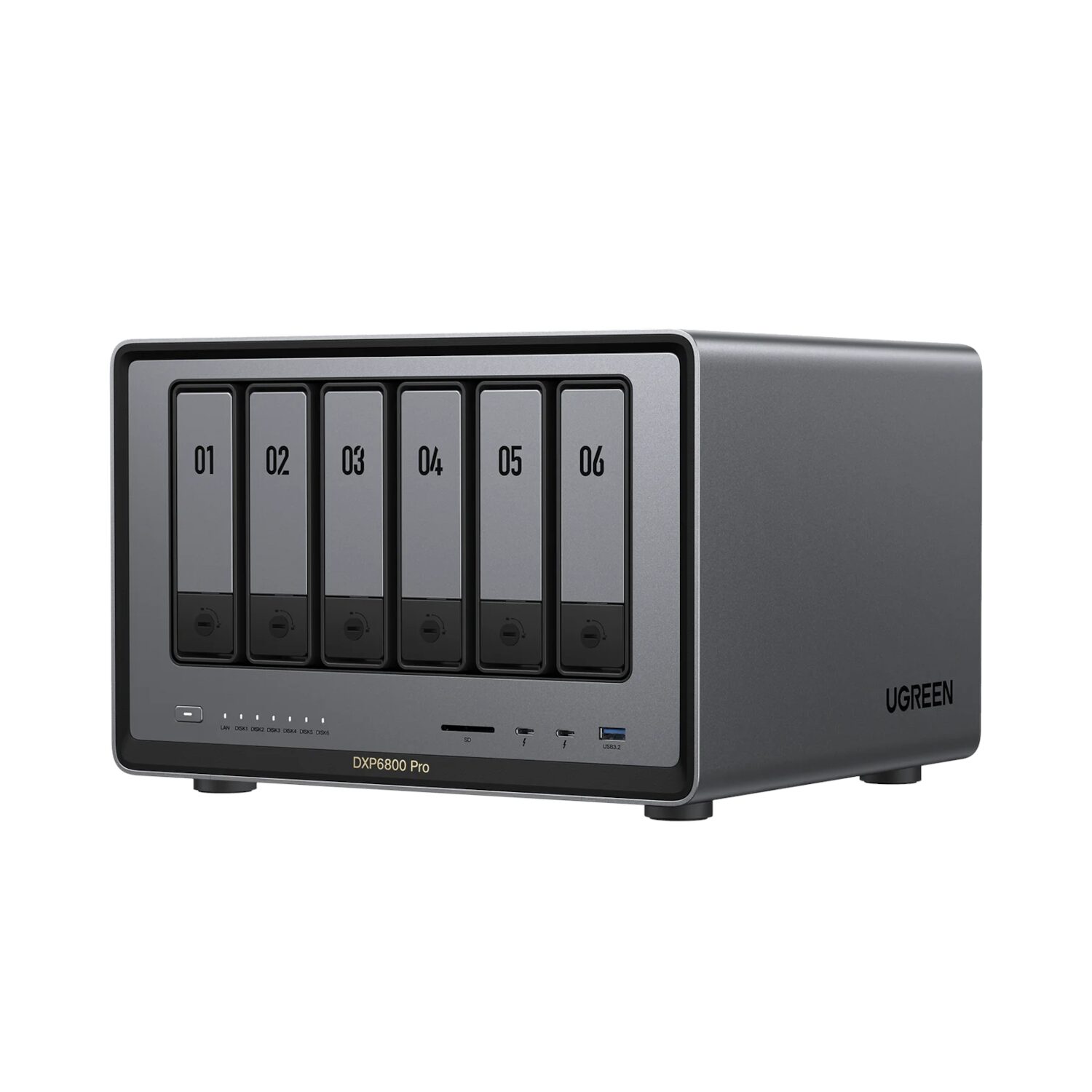 UGREEN NASync DXP6800 Pro 6-Bay NAS 1 DXP6800PRO-25899B-WR-01.jpg. UGREEN NASync DXP6800 Pro 6-Bay NAS