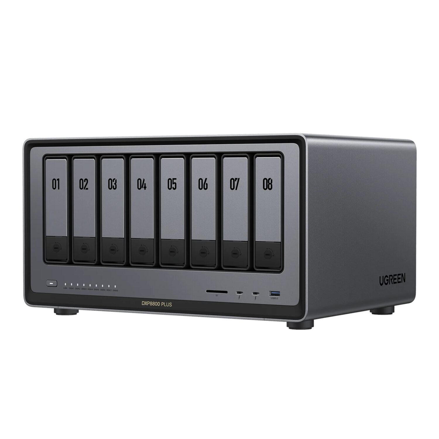 UGREEN NASync DXP8800 Plus 8-Bay NAS 1 DXP8800PLUS-35127B-WR-01.jpg. UGREEN NASync DXP8800 Plus 8-Bay NAS