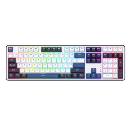 RD-K689WBB-RGB_REDRAGON-KB-MECH-WYVERN-WIRED-RGB-B. Redragon K689 WYVERN RGB Wired Mechanical Keyboard - White/Black