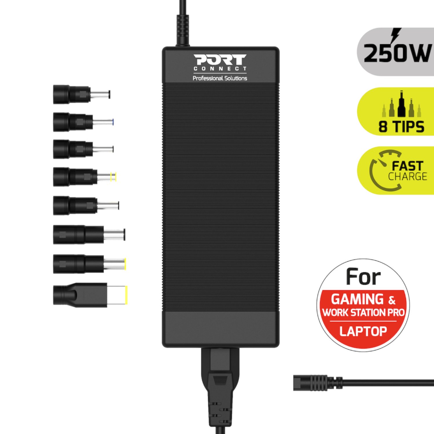Port Connect 250W Universal Power Supply 1 904001EU_PORT-CONNECT-UNI-GAME-WORKSTATION-PS-250_. Port Connect 250W Universal Power Supply