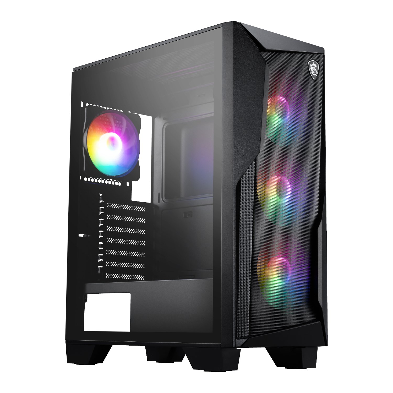 MSI MAG FORGE 130A Airflow ATX Gaming Chassis - Black 1 MAG-FORGE-130A-AIRFLOW_MSI-MAG-FORGE-130A-Airflow-. MSI MAG FORGE 130A Airflow ATX Gaming Chassis - Black