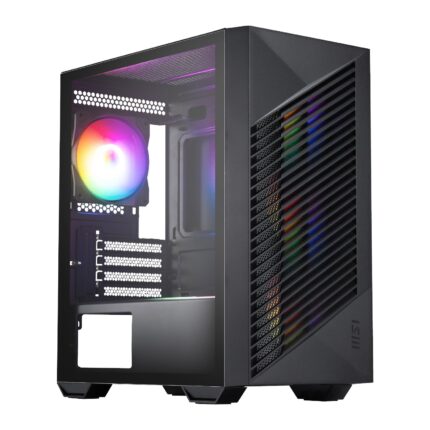 PRO-FORGE-M050A_MSI-PRO-FORGE-M050A-Micro-ATX-Gami. MSI PRO FORGE M050A Micro-ATX Gaming Chassis - Black