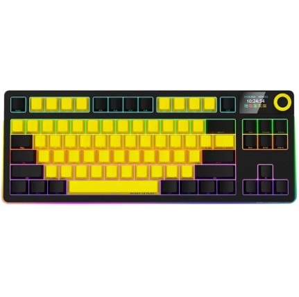 LRG-KBP70TKLW-YL-US #12. Lorgar KBP70TKLW Wireless TKL Mechanical Gaming Keyboard Pro - Black/Yellow