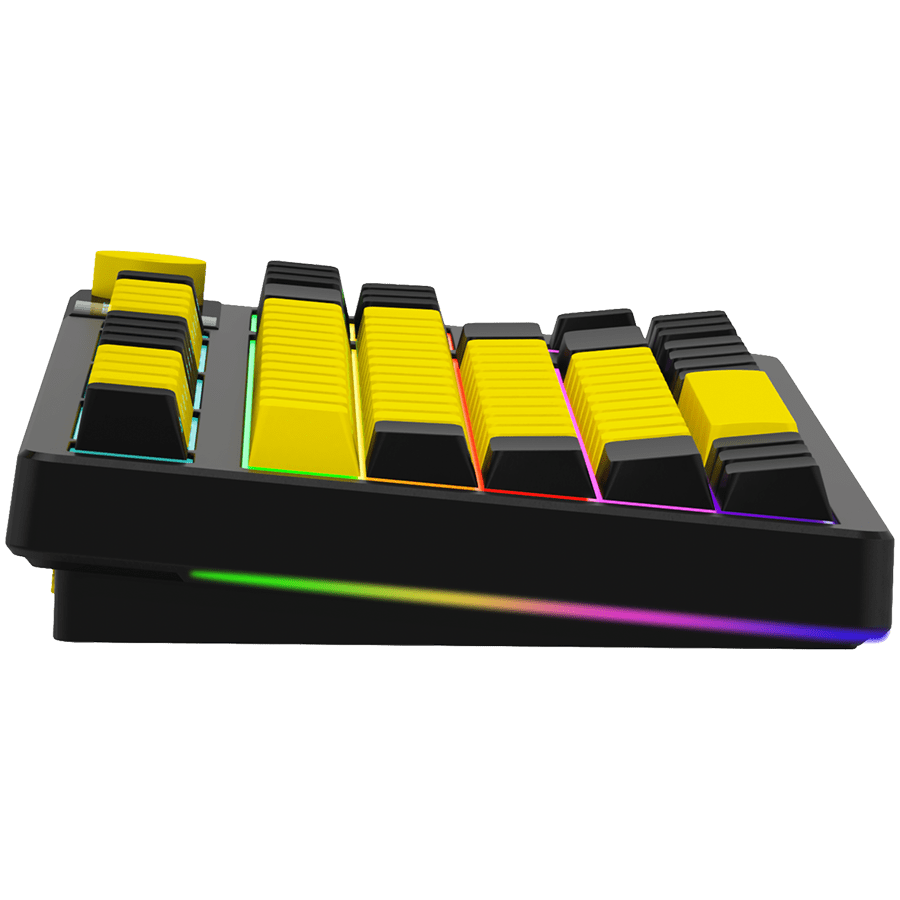 Lorgar KBP70TKLW Wireless TKL Mechanical Gaming Keyboard Pro - Black/Yellow 8 250506160020133292.jpg. Lorgar KBP70TKLW Wireless TKL Mechanical Gaming Keyboard Pro - Black/Yellow