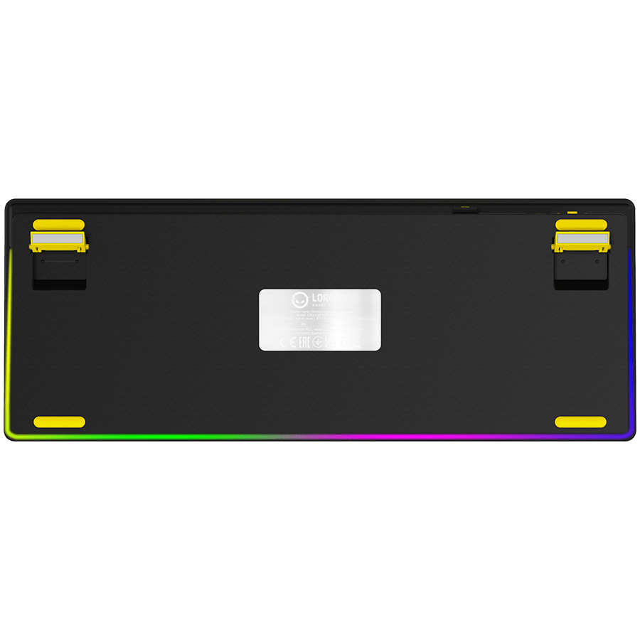 Lorgar KBP70TKLW Wireless TKL Mechanical Gaming Keyboard Pro - Black/Yellow 10 250506160020292364.jpg. Lorgar KBP70TKLW Wireless TKL Mechanical Gaming Keyboard Pro - Black/Yellow