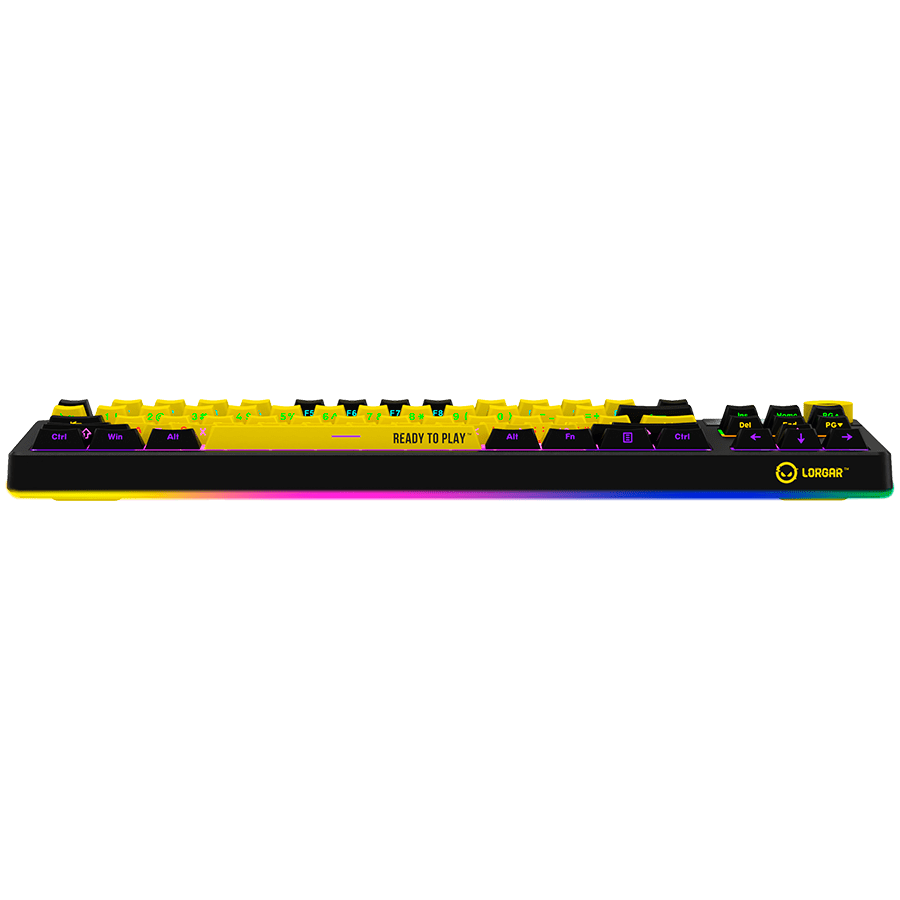Lorgar KBP70TKLW Wireless TKL Mechanical Gaming Keyboard Pro - Black/Yellow 17 260605100015941930.jpg. Lorgar KBP70TKLW Wireless TKL Mechanical Gaming Keyboard Pro - Black/Yellow