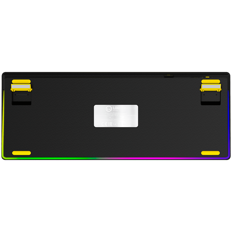 Lorgar KBP70TKLW Wireless TKL Mechanical Gaming Keyboard Pro - Black/Yellow 20 260605100016011156.jpg. Lorgar KBP70TKLW Wireless TKL Mechanical Gaming Keyboard Pro - Black/Yellow